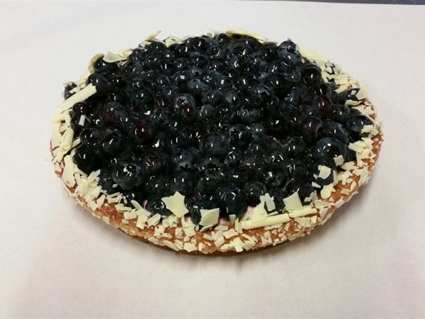 Verse bosbessen vlaai